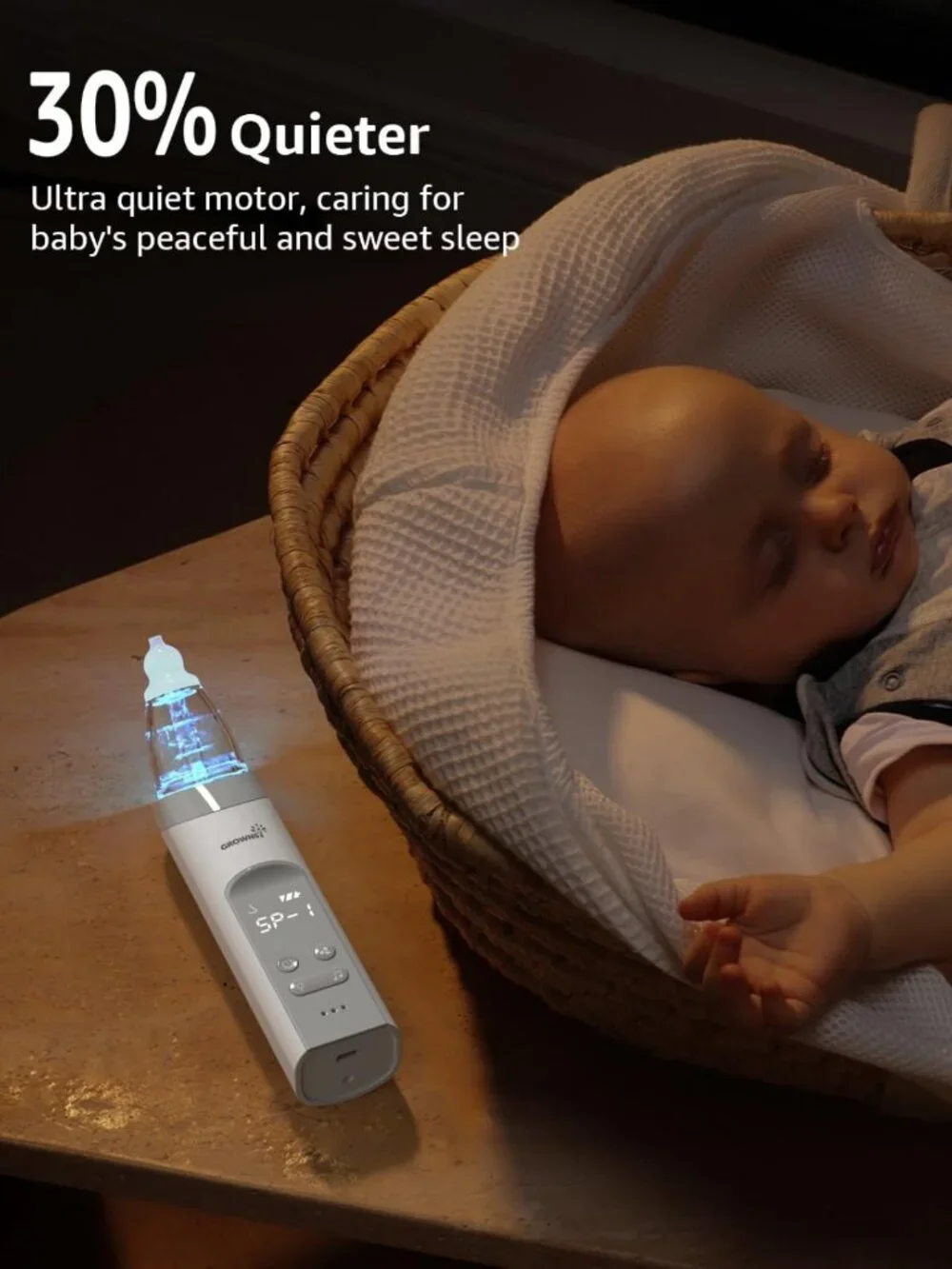 Electric Baby Nasal Aspirator - Powerful Suction, Safe & Effective Nose Cleaner